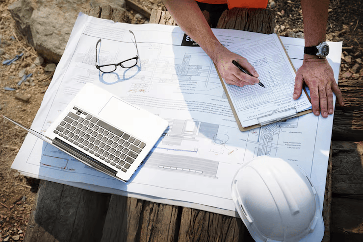 Ingeniero sitio construcción